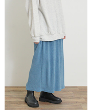 ベロアプリーツ/刺繍アソートナロースカート