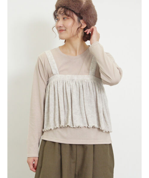 2WAYニットビスチェセットトップス