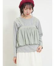 2WAYニットビスチェセットトップス