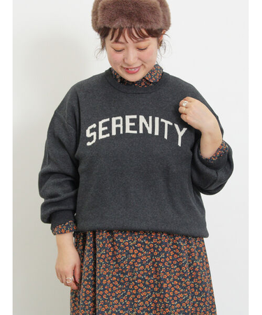 ロゴジャカードニット