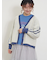 袖ラインVネックカーディガン