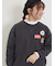 ワッペン付スウェットライクニット