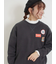 ワッペン付スウェットライクニット