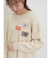 ワッペン付スウェットライクニット