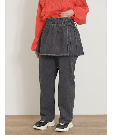 スカートセットデニムパンツ