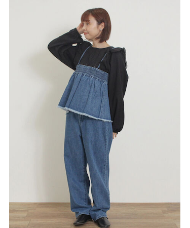 スカートセットデニムパンツ