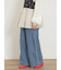 【M/Lサイズ】ホックタックデニムパンツ