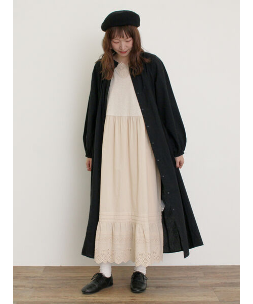 カット切替ペチワンピース