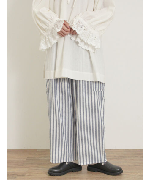 【Cross×Linen】サイドポケットパンツ ≪M/Lサイズ≫