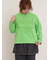 ピグメント加工ロゴ刺繍ロングTシャツ