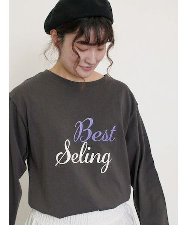 ロゴ刺繍アソートロングTシャツ