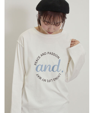 ロゴ刺繍アソートロングTシャツ