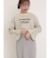 袖口フリルメロウロゴプリントロンT