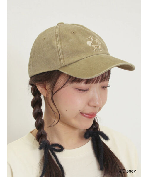 【Disney】ミッキー&フレンズ/ピグメント刺繍キャップ