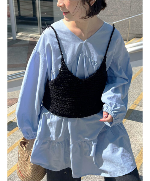 テープヤーンビスチェ