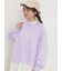 ミニ裏毛ブロッキングショートスウェット