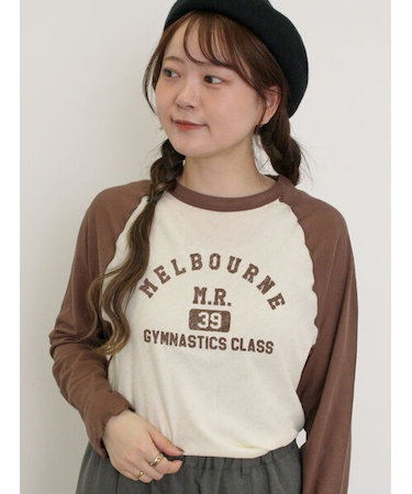 シアーラグランロゴTシャツ