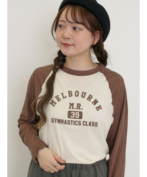 シアーラグランロゴTシャツ