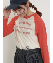 シアーラグランロゴTシャツ
