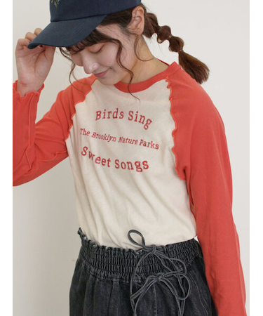 シアーラグランロゴTシャツ