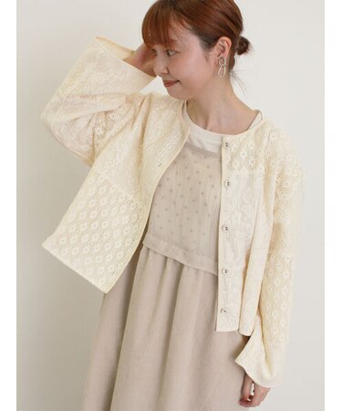レースパッチワークジャケット