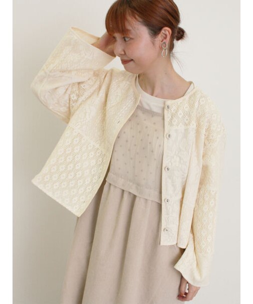 レースパッチワークジャケット