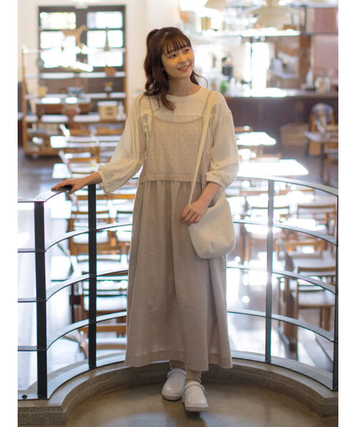 【ゆべし×Samansa Mos2】インナー付キャミワンピース