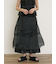 オーガンジー刺繍スカート