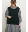 【Cross×Linen】並びボタンベスト