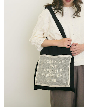 ロゴメッシュレーストートバッグ