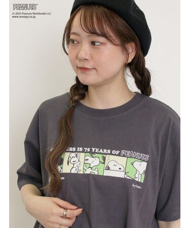 【PEANUTS×Samansa Mos2】75thアートTee
