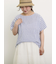 ◎綿麻柄アソートボートネックブラウス