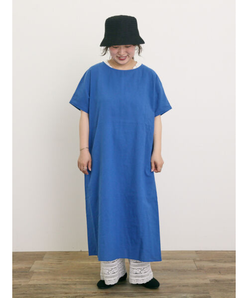 【S/Mサイズ】◎綿麻ワンピース