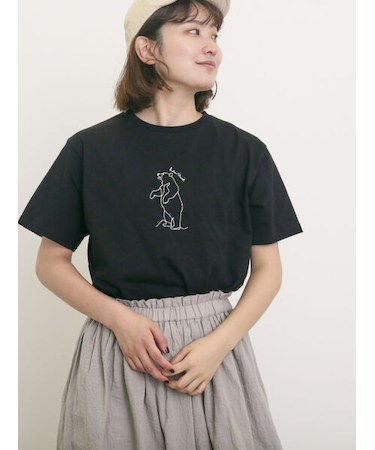 ◎アニマル刺繍Tシャツ
