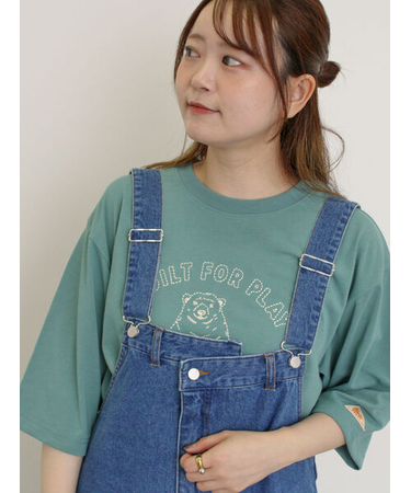 【KELTY×Samansa Mos2】ベアー刺繍Tシャツ