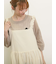 テープロゴ刺繍ニットプルオーバー