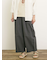 製品染めバイオ加工切替パンツ
