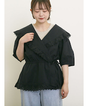 ◎カシュクールレースブラウス