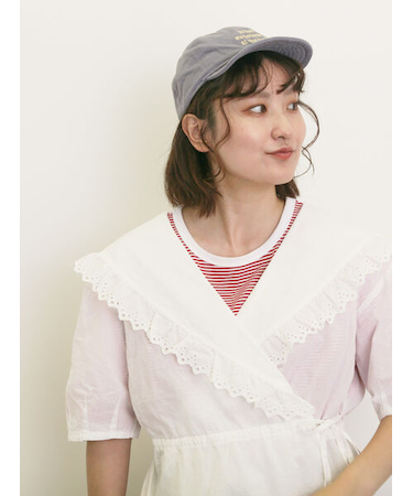 ◎カシュクールレースブラウス