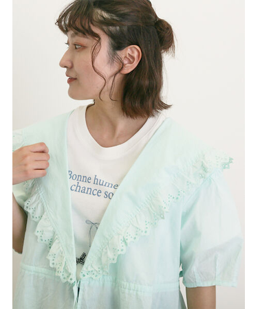 ◎カシュクールレースブラウス