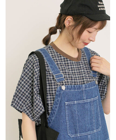 【クールコットン】柄アソートクレリック袖タックブラウス