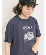 建物プリントTシャツ