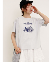 建物プリントTシャツ
