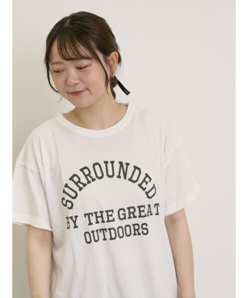 【オーガニックコットン】ロゴプリントTシャツ