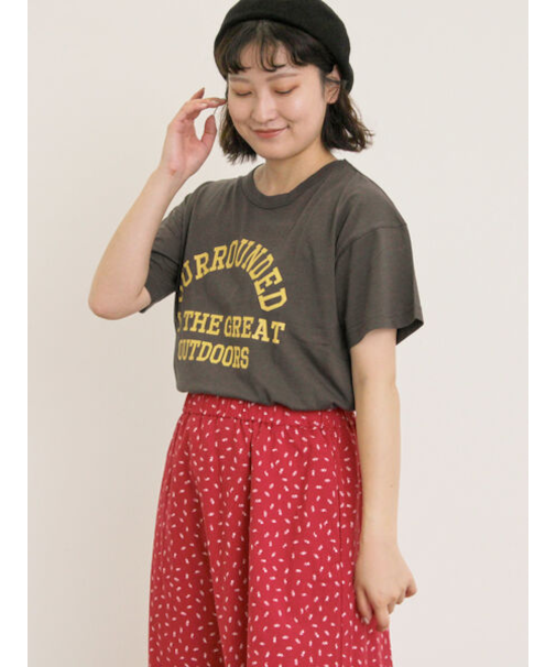 【オーガニックコットン】ロゴプリントTシャツ