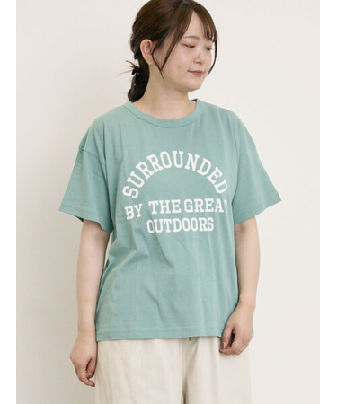 【オーガニックコットン】ロゴプリントTシャツ