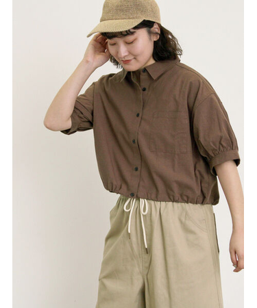 ショート丈シャツ