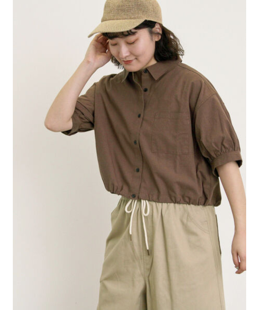 ショート丈シャツ