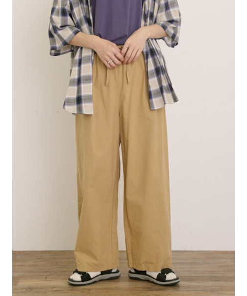 【クールコットン】イージーストレートパンツ ≪M/Lサイズ≫
