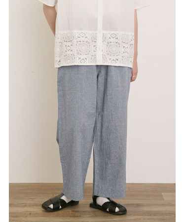 【クールコットン】イージーストレートパンツ ≪M/Lサイズ≫